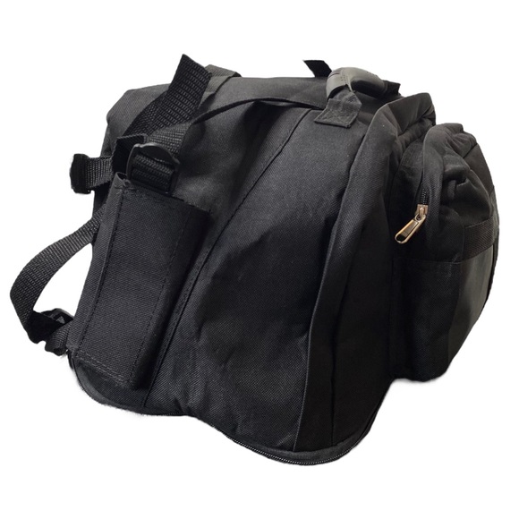 Choko Motorsports Backrest Bag Luggage Motorcycle ATV Black Gear Nylon Pack - Picture 3 of 11